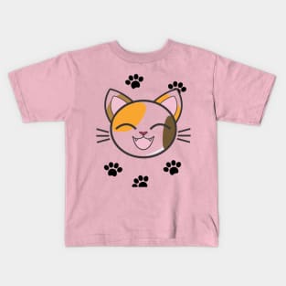 smiling cat Kids T-Shirt